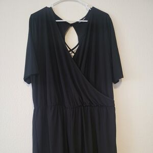 Charlotte Russe Black Backless Romper